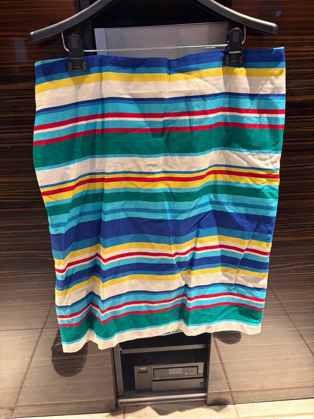 Talbots Multicolor Horizon Striped Pencil Skirt Retro Preppy
